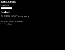 Tablet Screenshot of bunkermilitaria.com
